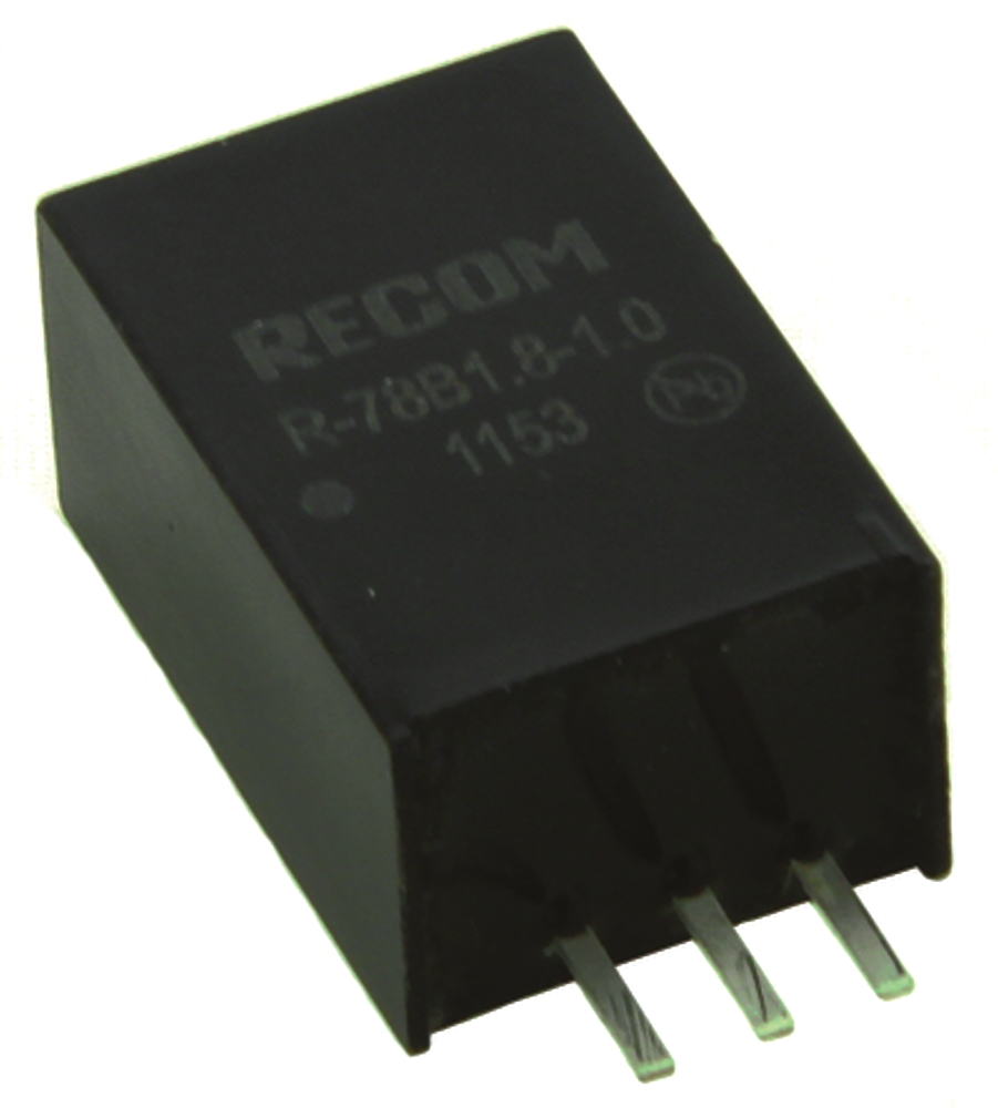 Recom Switching Regulator, Through Hole, 1.8V Output Voltage, 1 A Output Current, 5 Outputs