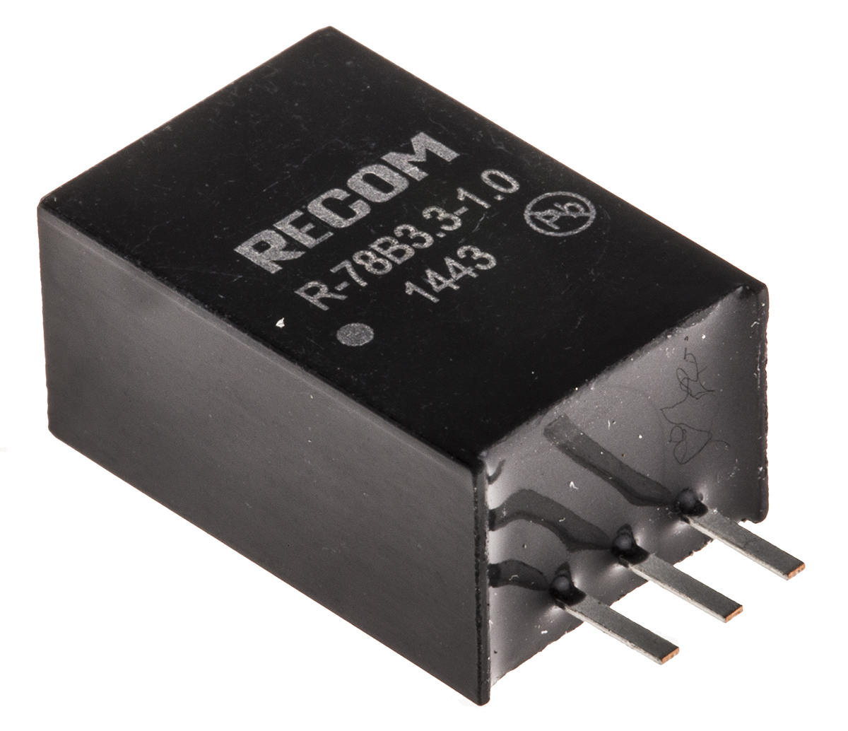 Recom Switching Regulator, Through Hole, 3.3V dc Output Voltage 32V dc, 1 A Output Current, 1 Outputs