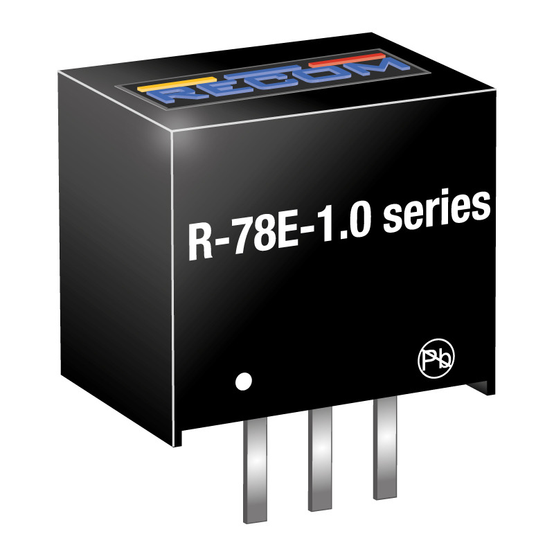 Recom Switching Regulator, Through Hole, 5V dc Output Voltage 28V dc, 1 A Output Current, 1 Outputs