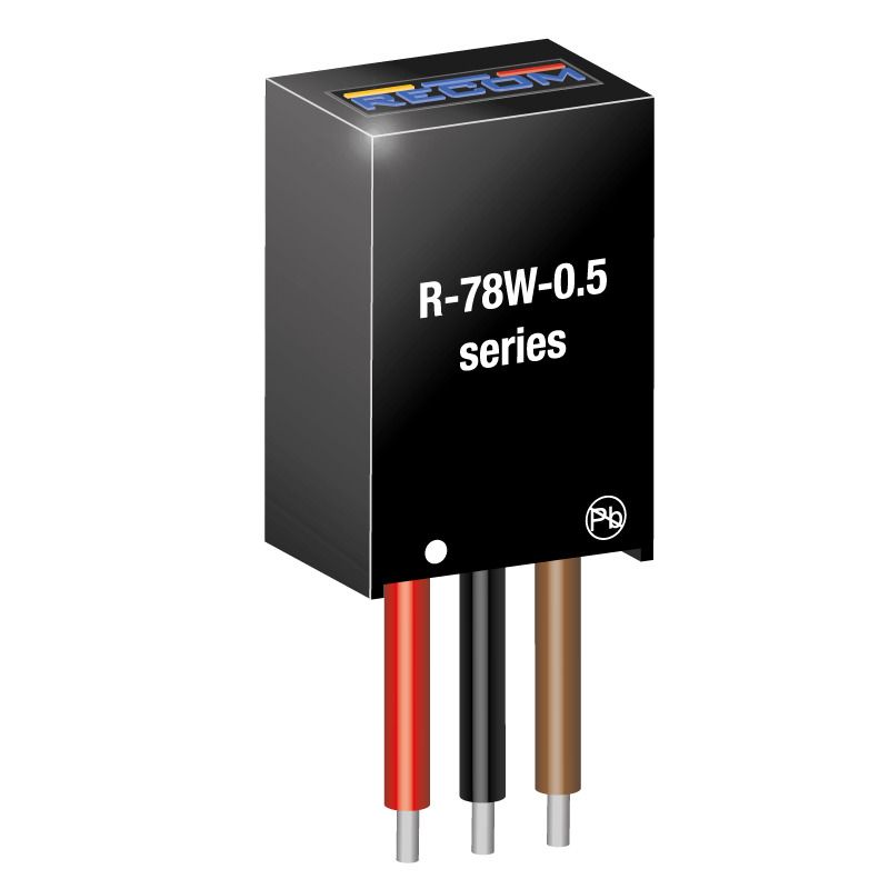 r-78w90-05 Recom Switching Regulator, Through Hole, 9V dc Output Voltage, 500 mA Output Current, 1 Outputs