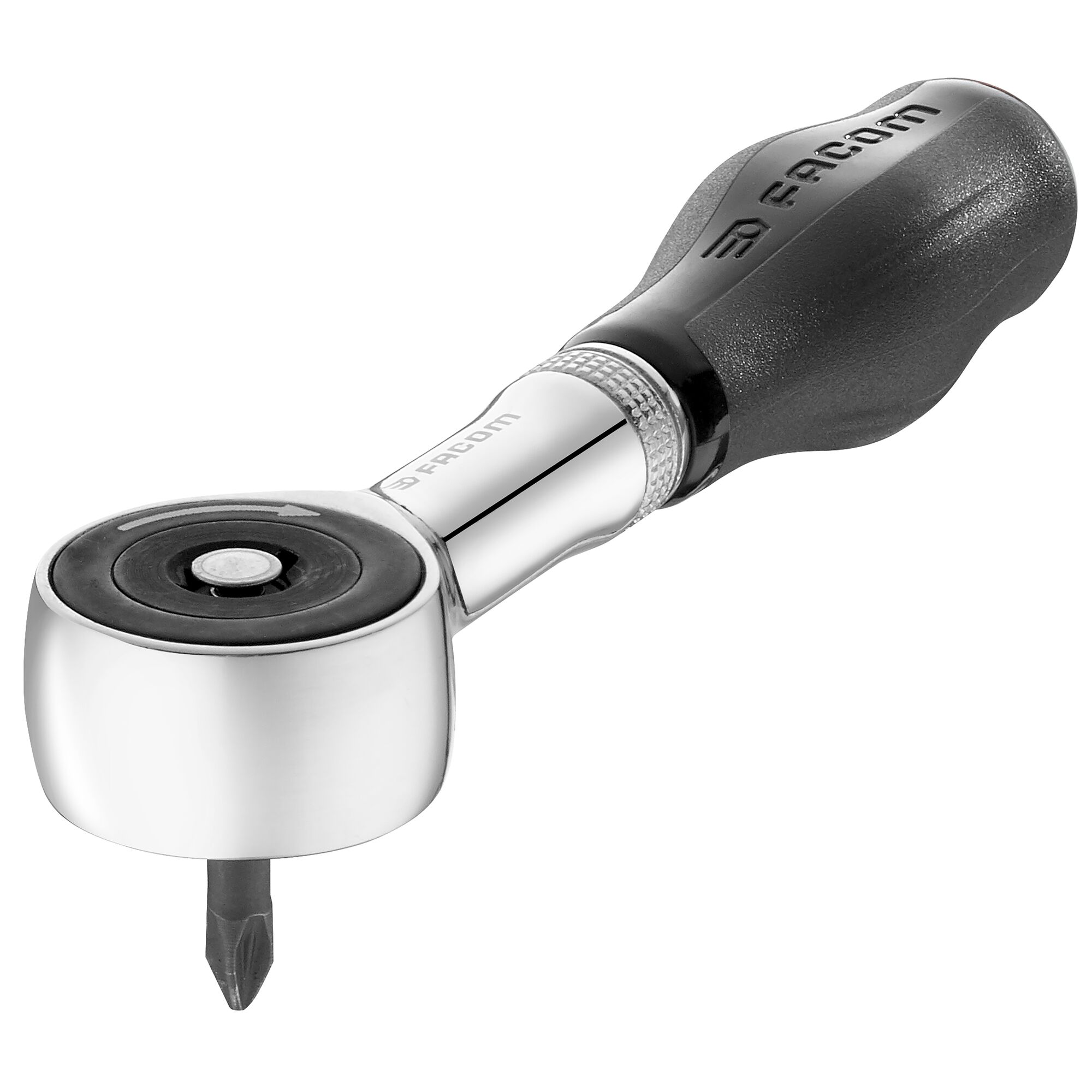 rpe360 Facom R.PE360 1/4 in Ratchet with Bi-Material Elastomer Handle, 120mm Overall