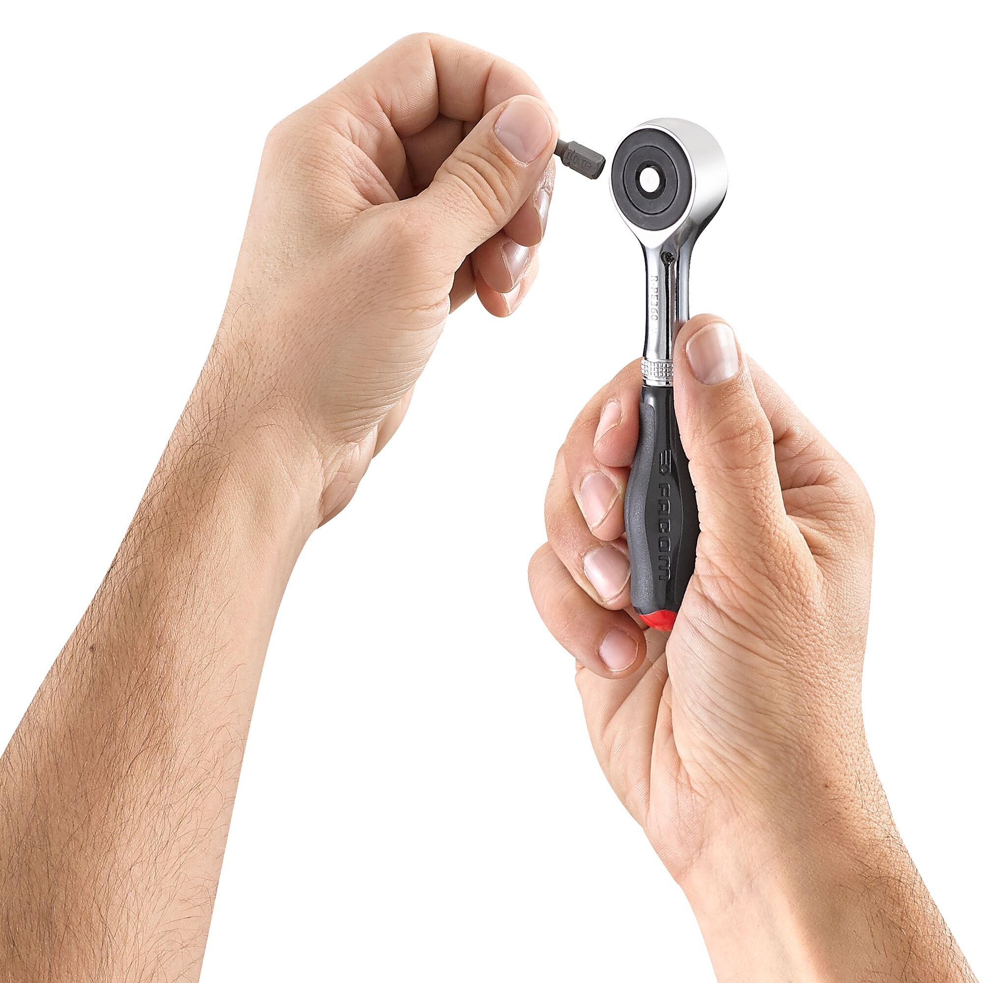 rpe360 Facom R.PE360 1/4 in Ratchet with Bi-Material Elastomer Handle, 120mm Overall