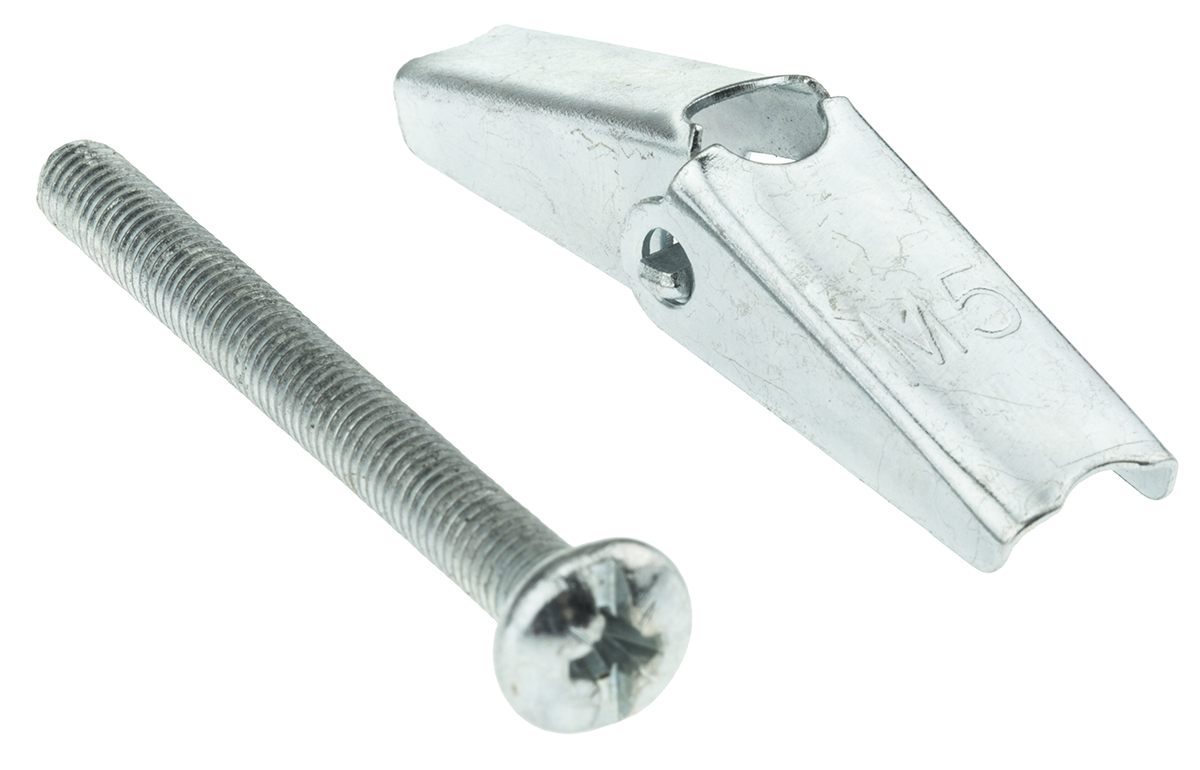 RawlPlug Steel Spring Toggle Cavity Fixing, 14 mm fixing hole diameter