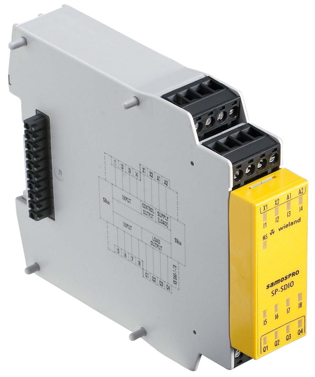Wieland SP-SDIO Series Input/Output Module, 8 Inputs, 4 Outputs, 24V dc