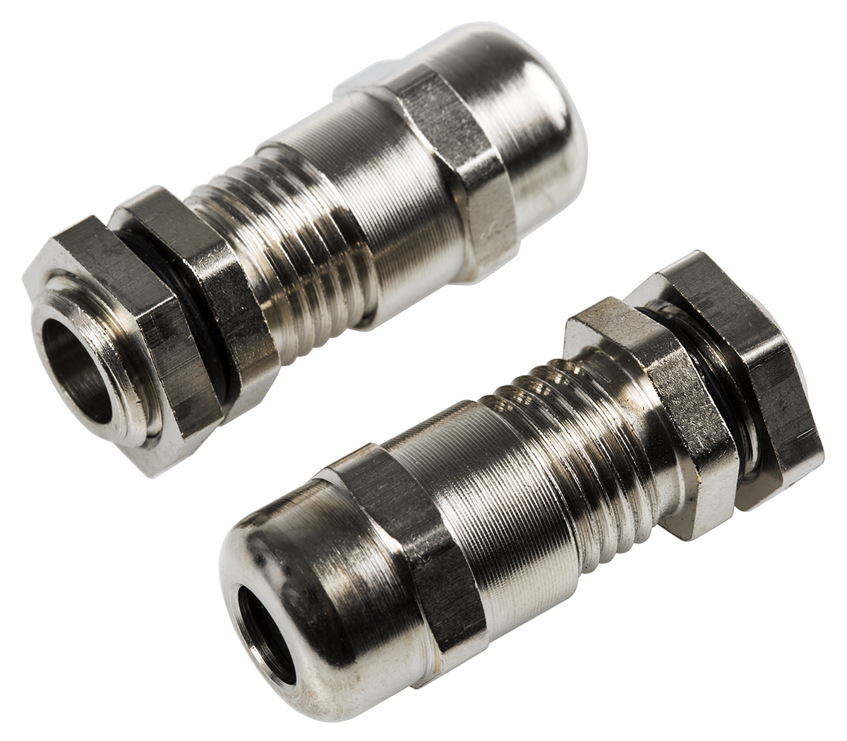 SIB WADI-TEC Series Metallic Nickel Plated Brass Cable Gland, M12 Thread, 4 mm min., 6.5 mm max., IP68
