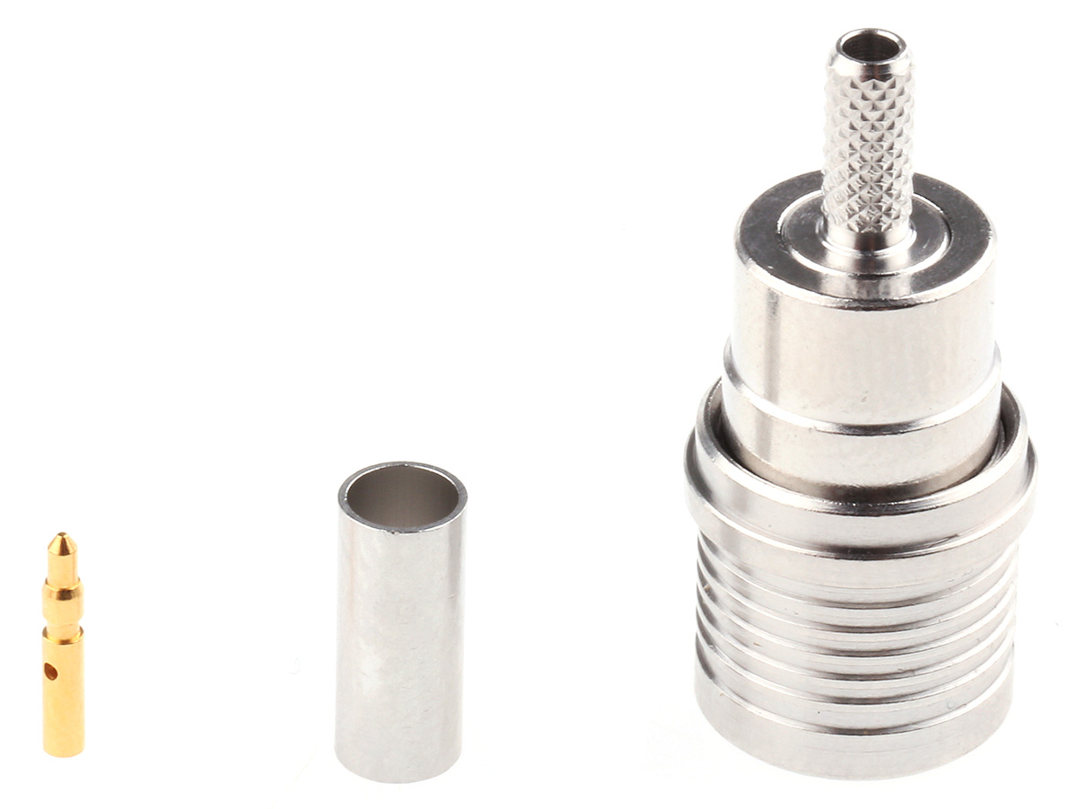 Radiall QMA Series Cable Male QMA, 50 Ω, Straight Body Crimp