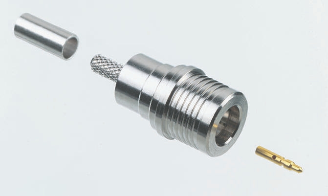 Radiall QMA Series Cable Male QMA, 50 Ω, Straight Body Crimp