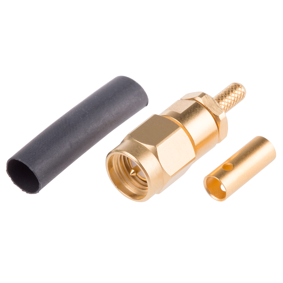 Radiall SMA Series Cable Male SMA, 50 Ω, Right Angle Body Crimp