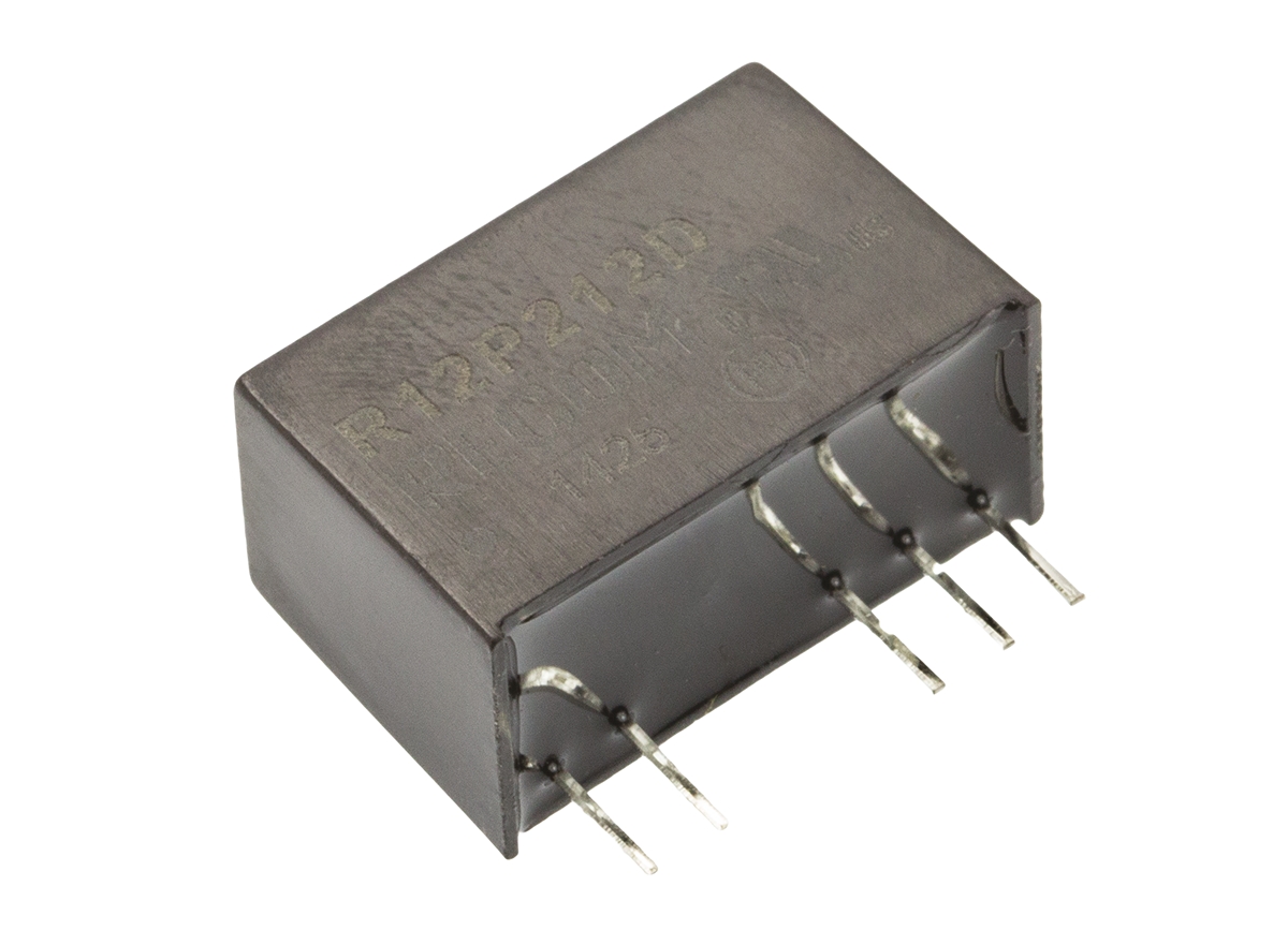 Recom R12P DC/DC Converter, 12V dc/ 85 mA, 12V dc Input, 0V Input 2 W, Through Hole, 90 °C Max Temp -40 °C Min Temp,