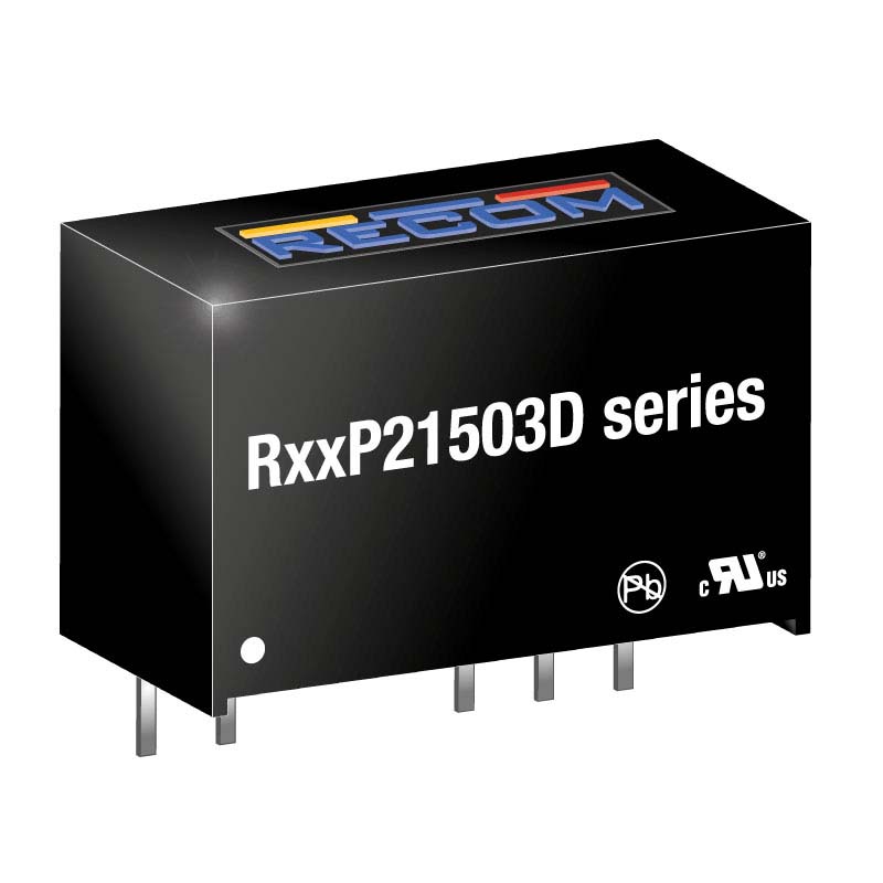 Recom R12P DC/DC Converter, 15V dc/ 93 mA, 13.2V dc Input, 10.8V Input 2 W, Through Hole, 95 °C Max Temp -40 °C Min Temp