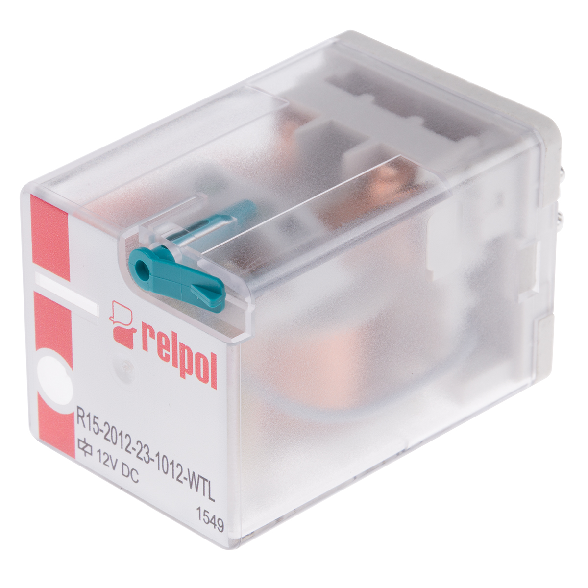 Relpol Power Relay, 12V dc Coil, 10A Switching Current, DPDT