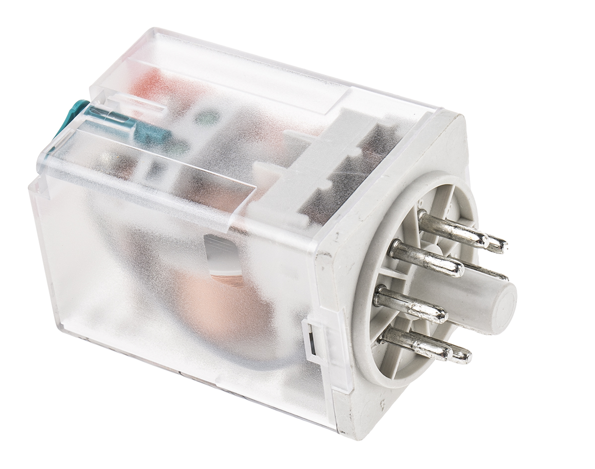 r15-2012-23-1024-wtl Relpol Power Relay, 24V dc Coil, 10A Switching Current, DPDT