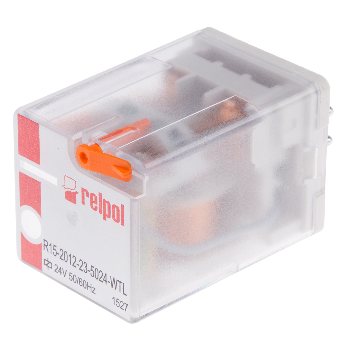Relpol Power Relay, 24V ac Coil, 10A Switching Current, DPDT