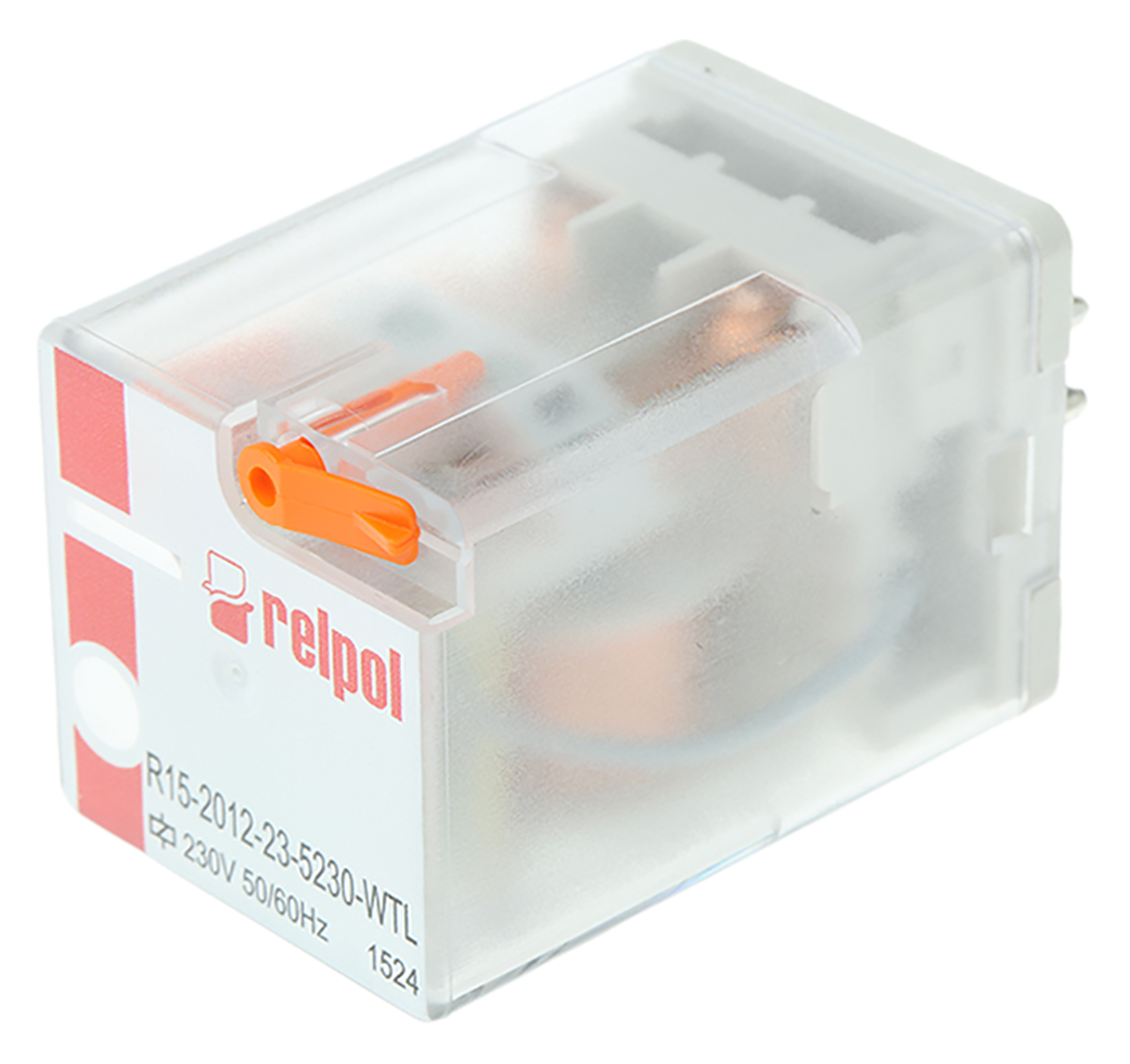 Relpol Power Relay, 230V ac Coil, 10A Switching Current, DPDT