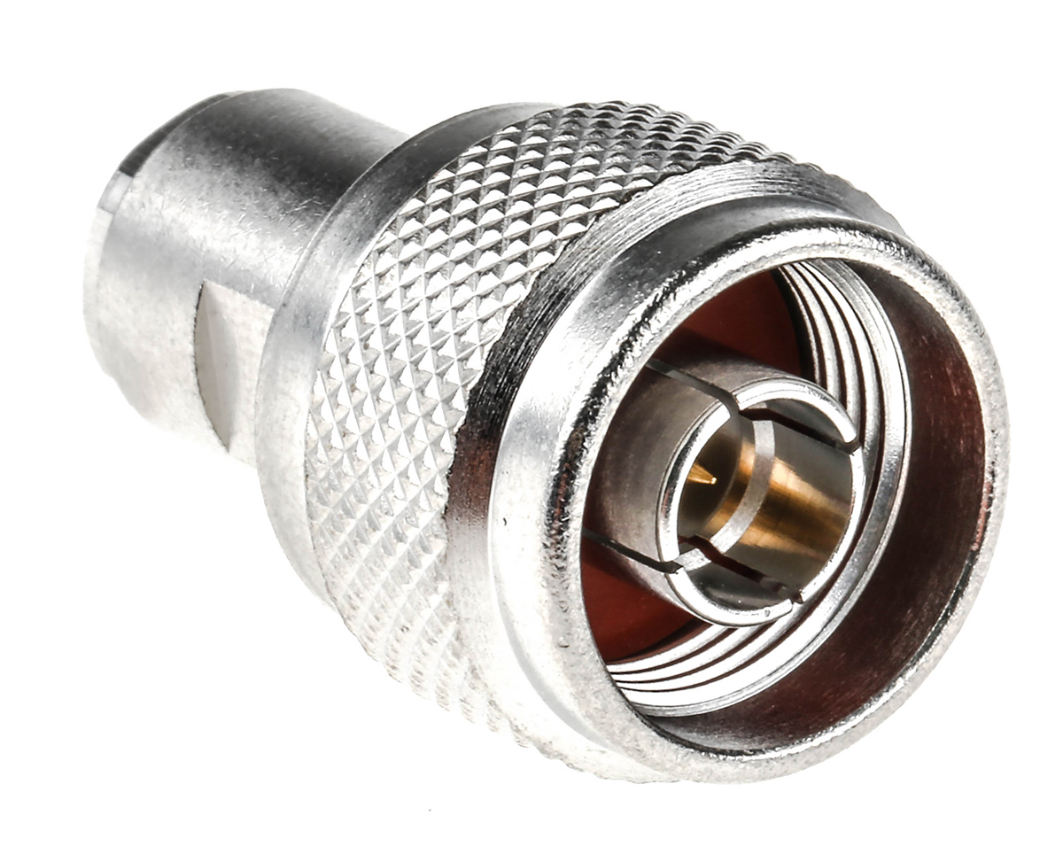 Radiall N Series Cable Male N Connector, 50 Ω, Straight Body Clamp