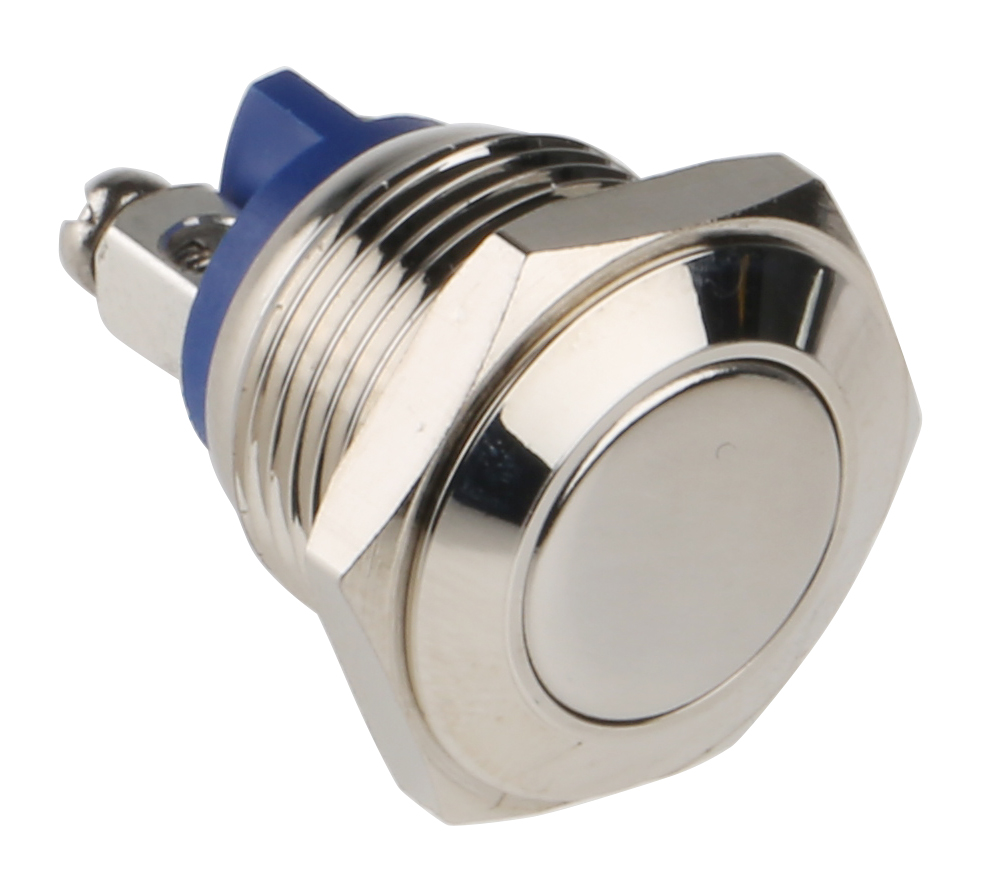 EOZ R Series Push Button Switch, Momentary, Panel, 16.2 mm Cutout, SPST, IP65, 48 V dc 250 V ac