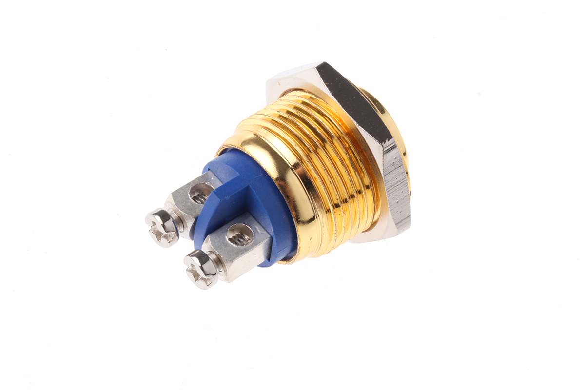 r16frgstag EOZ R Series Push Button Switch, Momentary, Panel, 16.2 mm Cutout, SPST, IP65, 48 V dc 250 V ac