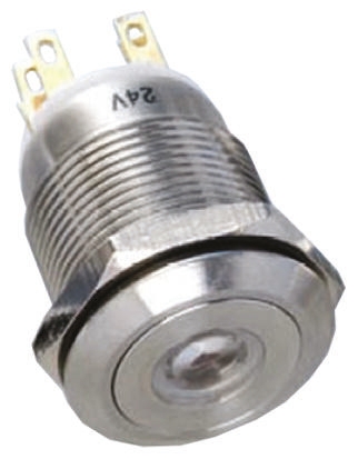 EOZ R Series Illuminated Push Button Switch, Momentary, Panel, 19.2 mm Cutout, SPDT, Blue LED, IP65 250 V ac