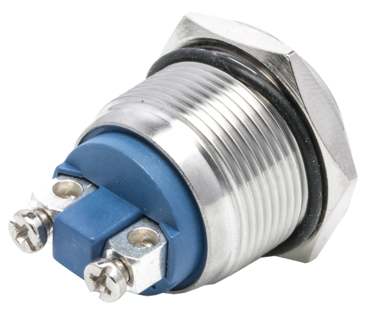 r19frsstag EOZ R Series Push Button Switch, Momentary, Panel, 19.2 mm Cutout, SPST, IP65, 36 V dc