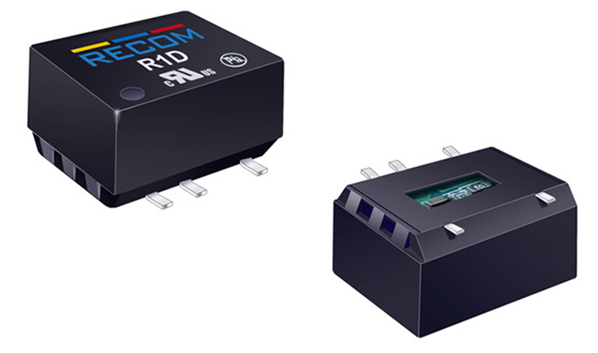 Recom DC/DC Converter, 5V/ 100 mA, 5V Input, 4.5V Input 1 W, Surface, 100 °C Max Temp -40 °C Min Temp, 10-Pin Surface
