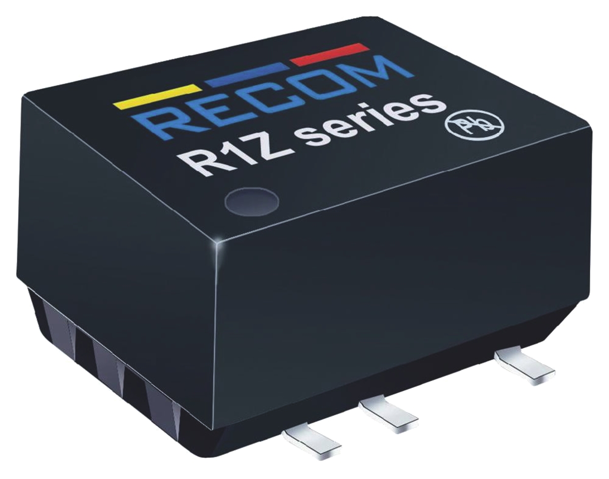 Recom R1Z DC/DC Converter, 5V dc/ 200 mA, 5.5V dc Input, 5V dc Input 1 W, Surface, 100 °C Max Temp -40 °C Min Temp,