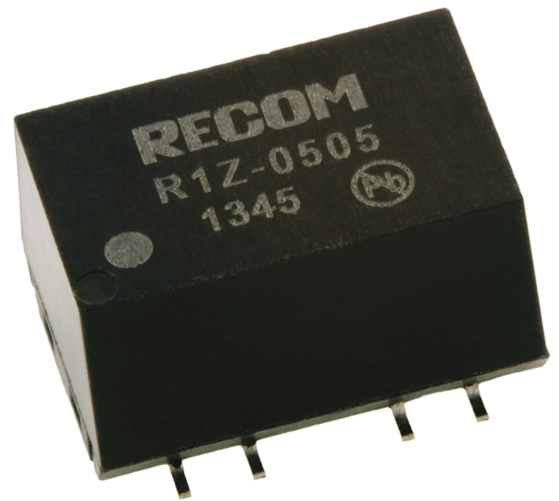 Recom R1Z DC/DC Converter, 5V dc/ 200 mA, 5V dc Input, 4.75V Input 1 W, Surface, 70 °C Max Temp -40 °C Min Temp, 10-Pin