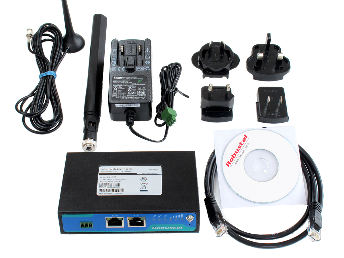 Robustel 100Mbps R2000 2 WiFi, Ethernet, 3G, 4G, 2G 2.4GHz