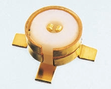 Radiall MMS Series Surface Mount Female MCX, 50 Ω, Straight Body Solder