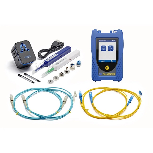 TREND Networks FiberMASTER Quad Light Source Single & Multimode Fibre Optic Test Kit