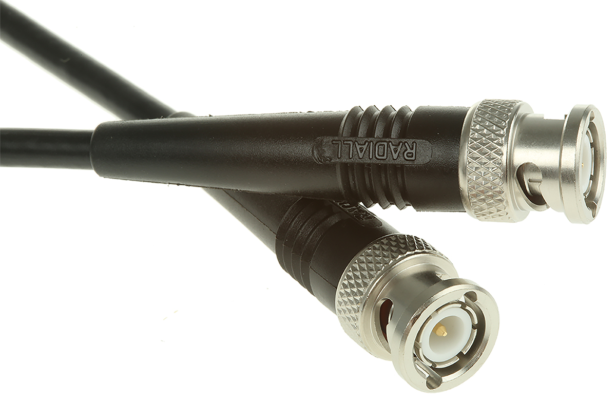 r284c0351007 Radiall Cable Assembly Series Coaxial Cable Male BNC to Male BNC, 3 m 50 Ω