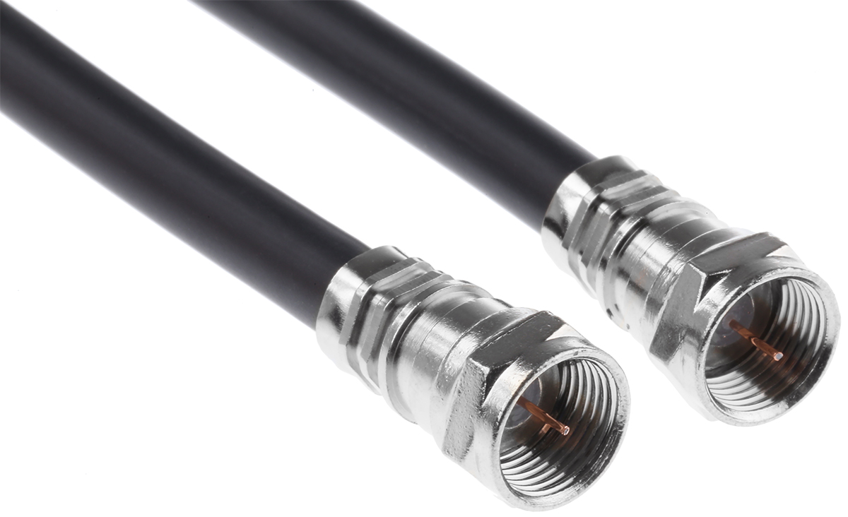 Radiall Cable Assembly Series Coaxial Cable Male F Type to Male, 3 m 75 Ω
