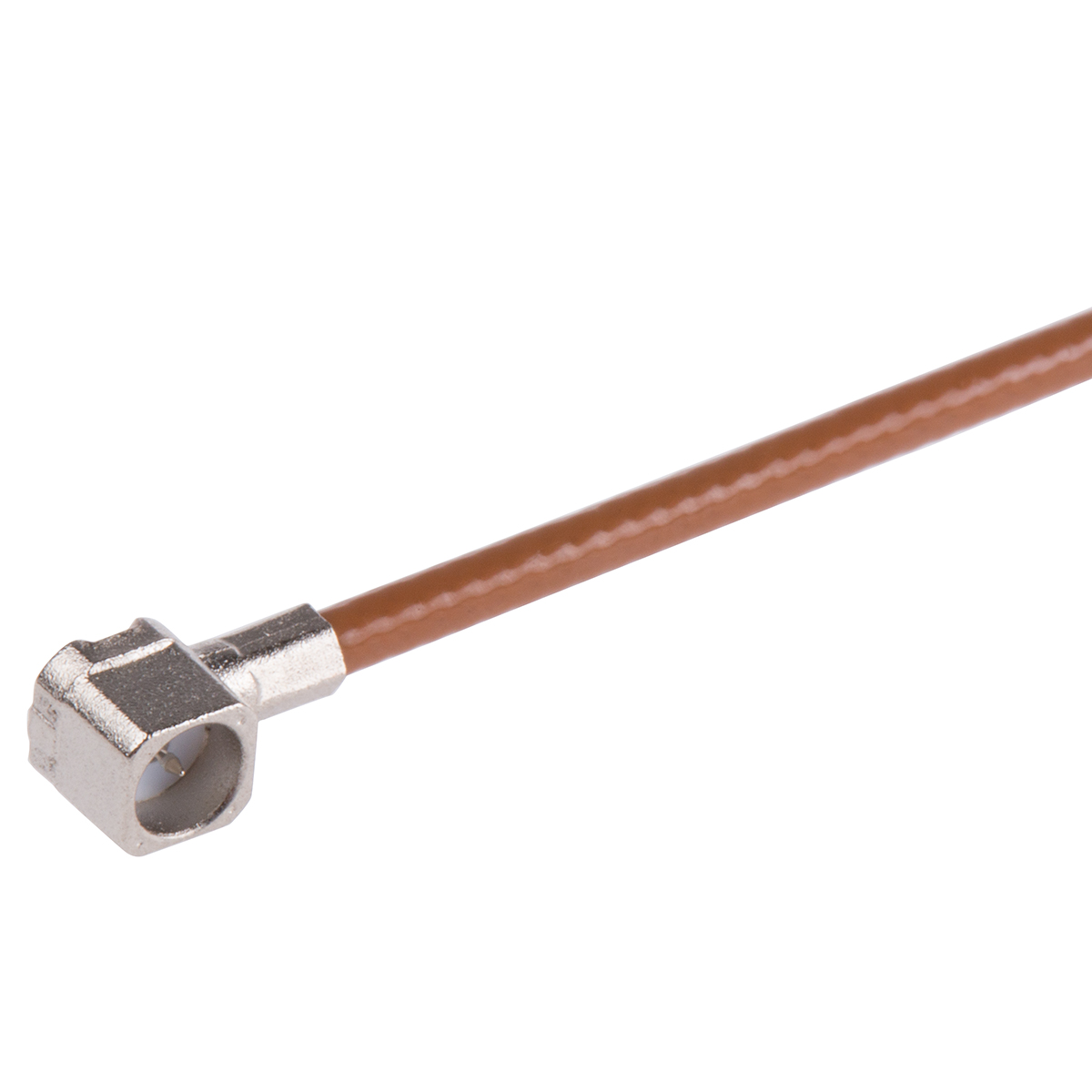 Radiall MMS, Unterminated Series, 200 mm, RG178 Coaxial Coaxial Cable 50 Ω, Brown, Terminated