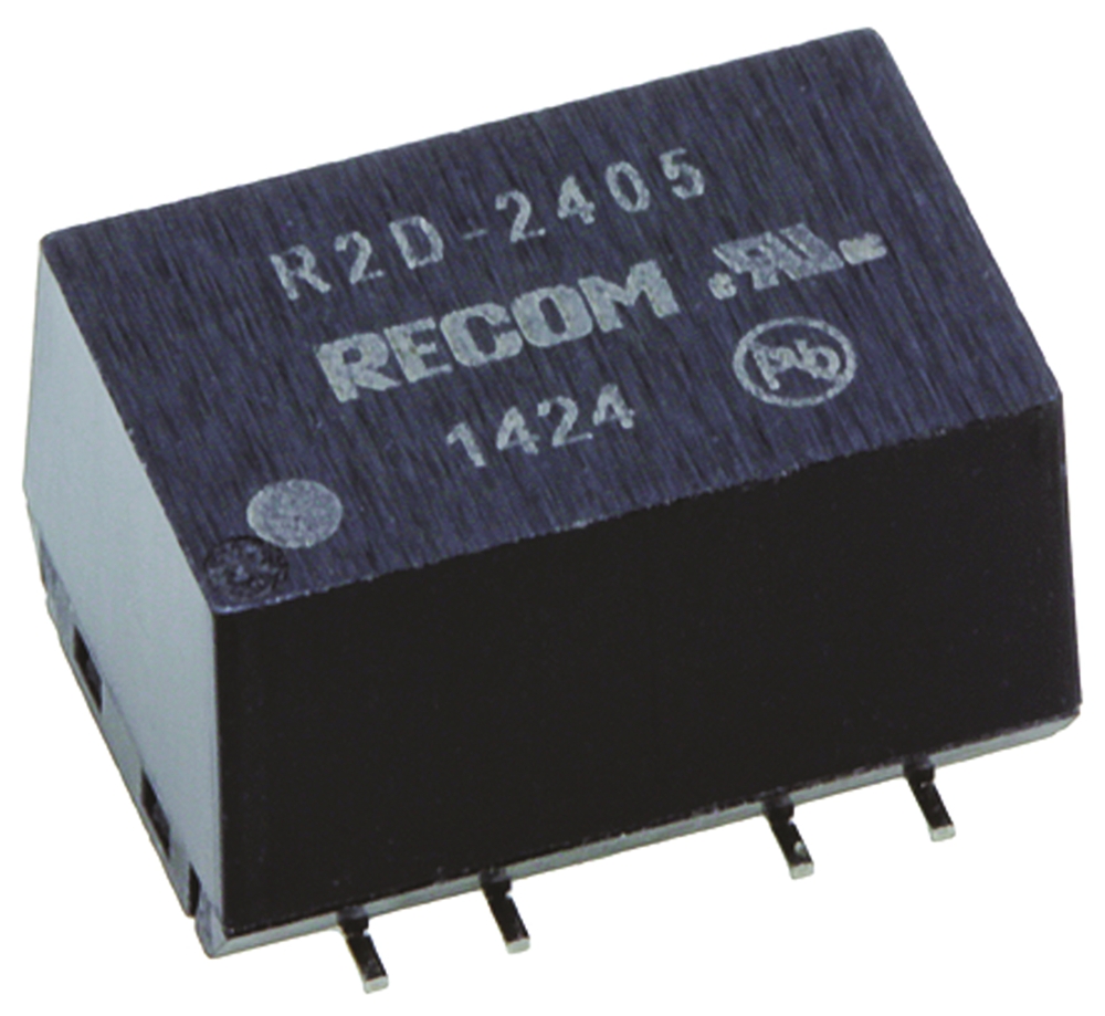 Recom DC/DC Converter, 5V/ 200 mA, 24V Input, 21.6V Input 2 W, Surface, 100 °C Max Temp -40 °C Min Temp, 10-Pin Surface