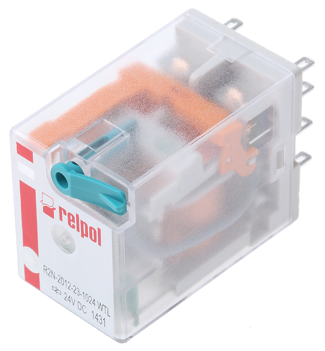 Relpol Surface Power Relay, 24V Coil, 12A Switching Current, DPDT