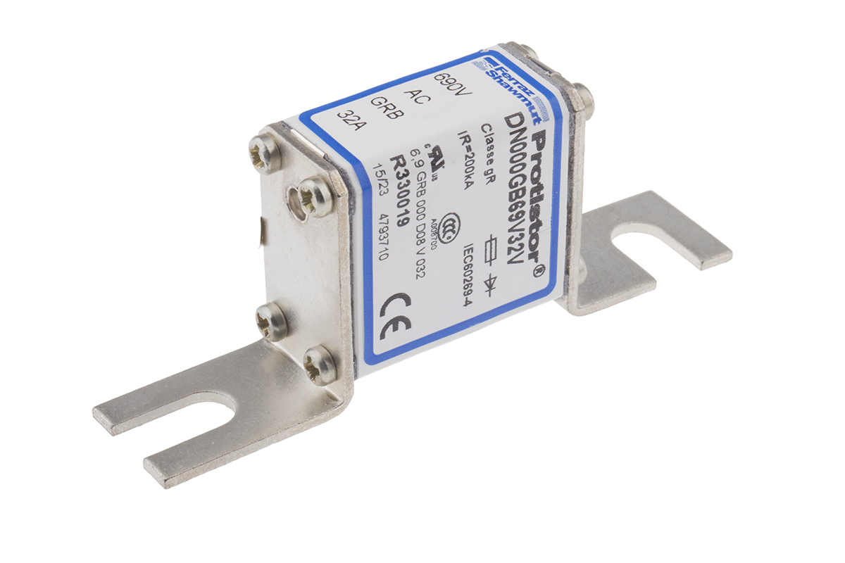 Mersen 32A German Standard Fuse NH000 690V ac, 77.5 mm