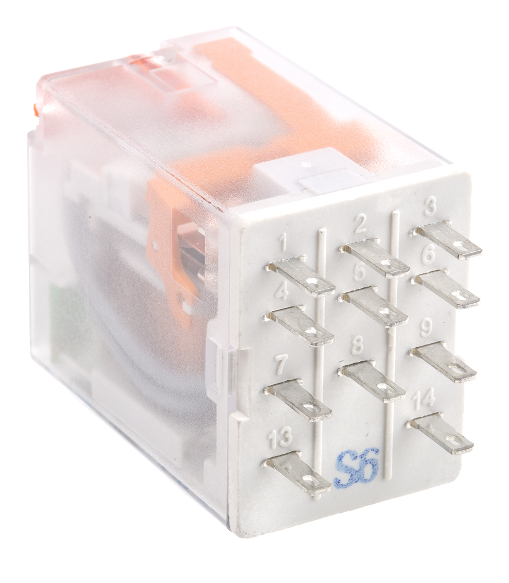 Relpol Surface Power Relay, 24V Coil, 10A Switching Current, 3PDT
