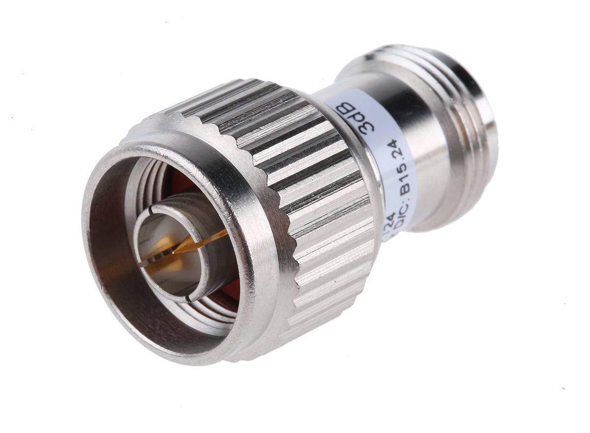 Radiall R412703124 RF AttenuatorStraight 3 dBFemaleMale