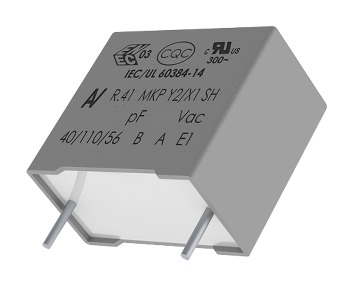 KEMET R41 Film Capacitor Y2/X1, ±20 %, 4.7 nF 1 kV dc 300V ac, Through Hole