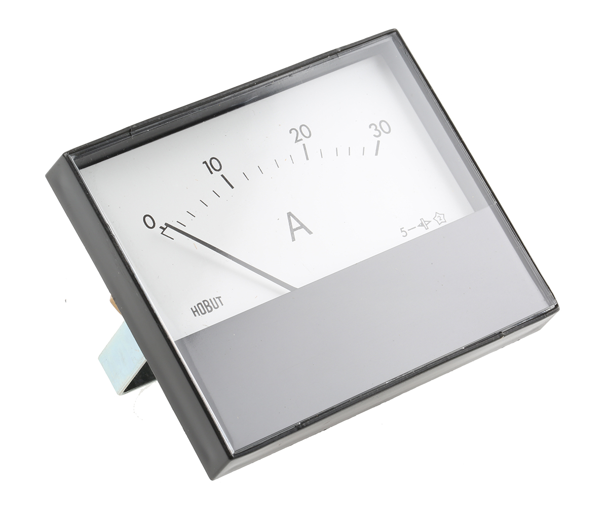 HOBUT R68M Analogue Panel Ammeter 120 A DC, 63.5 mm x 62.5 mm, ±8 % Moving Magnet