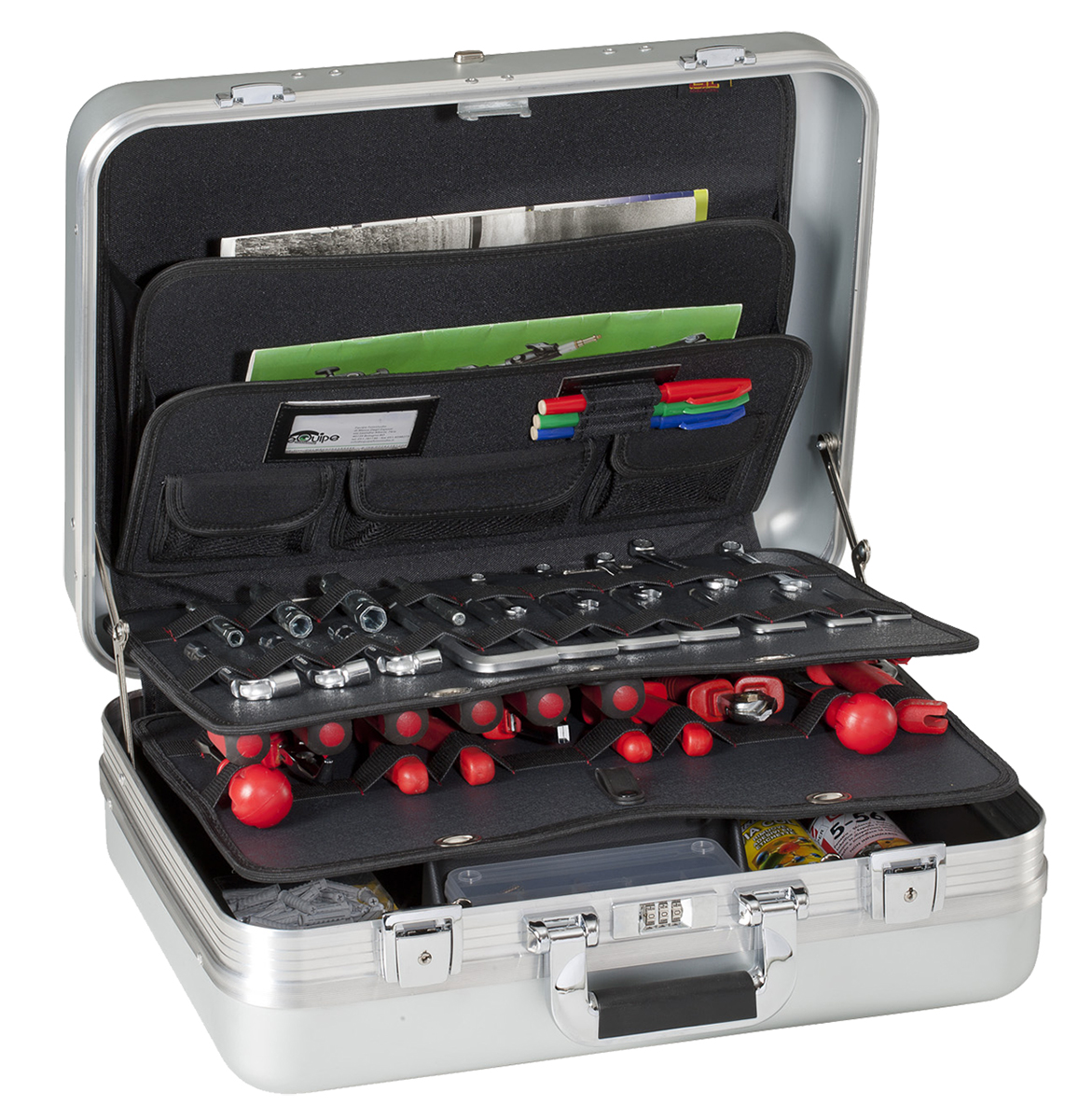r7top GT Line 2 Drawer Aluminium Tool Case 180 mm 462 mm 345mm