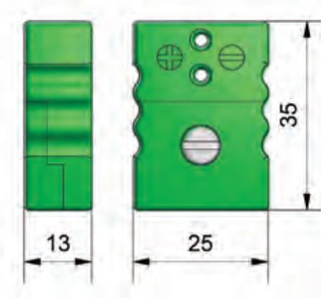 Reckmann, Liste R9 Series Thermocouple Connector for Use with Type J Thermocouple, DIN EN 10204 (2.2/3.1), DIN EN 60
