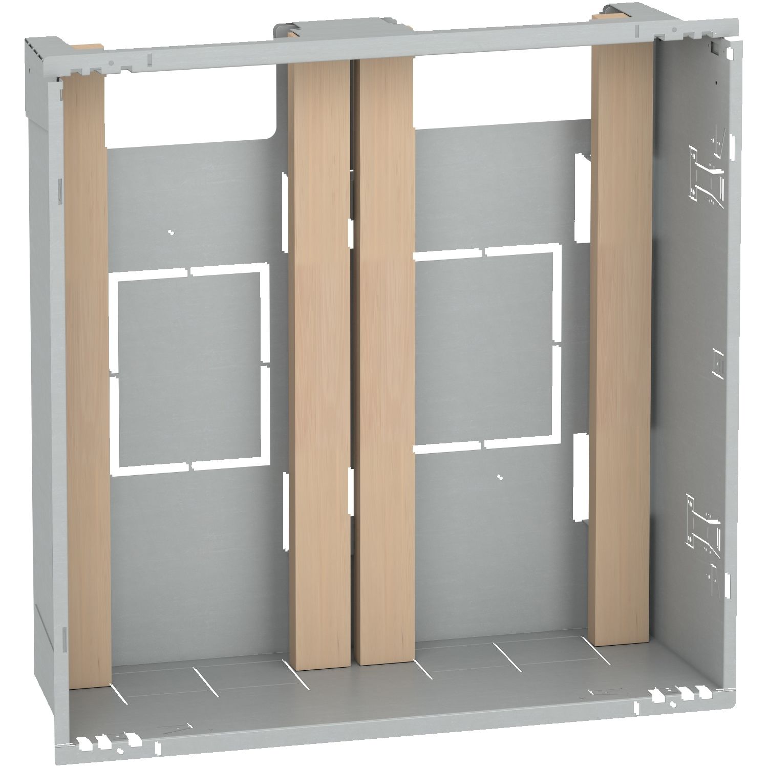 Schneider Electric Sheet Metal White Adaptable Enclosure Box 530mm x 530 mm x 530 mm