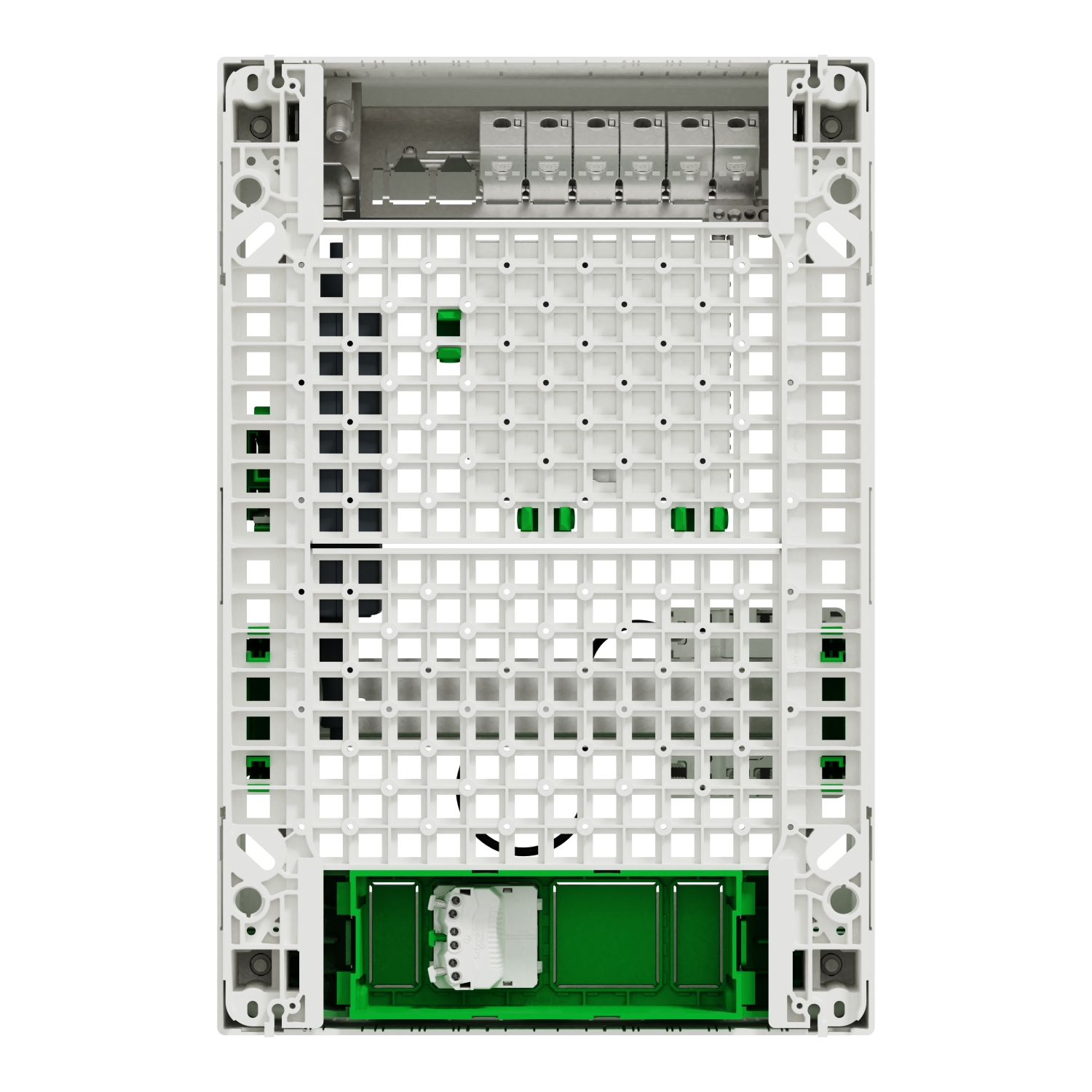 r9h13402vdixs Schneider Electric White Telephone Socket