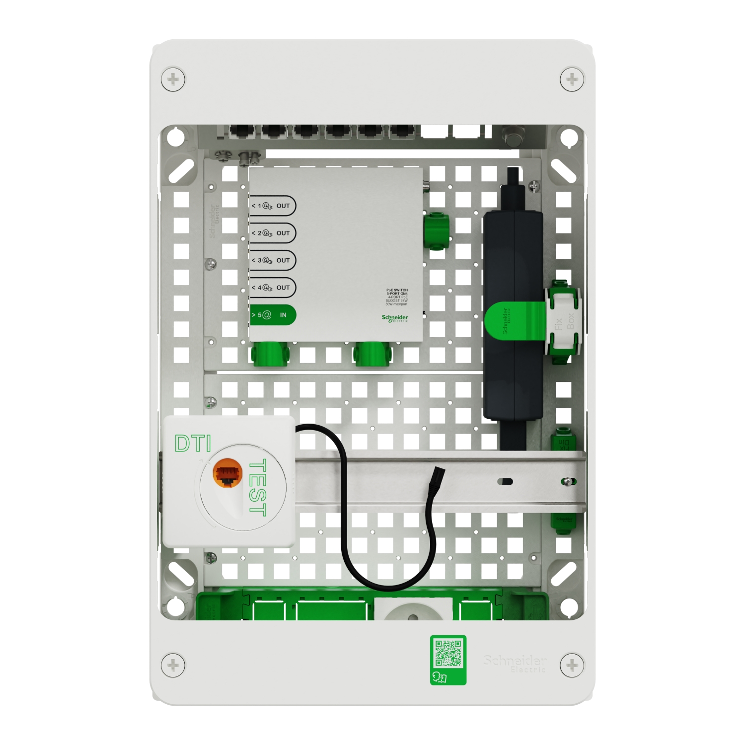 r9h13402vdixs Schneider Electric White Telephone Socket