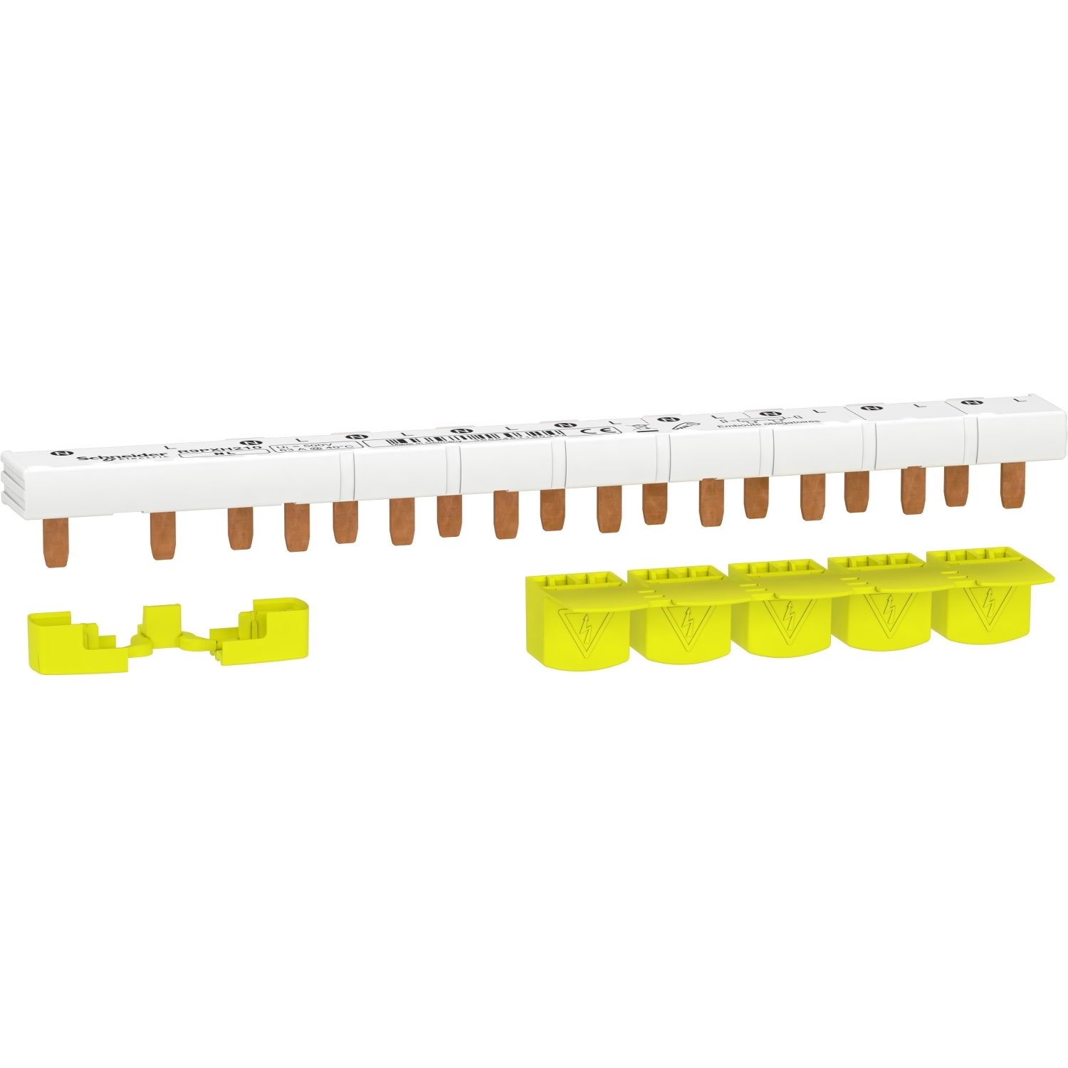 Schneider Electric Resi9 Resi9 1 Phase Busbar, 230 V ac, 18 mm Pitch