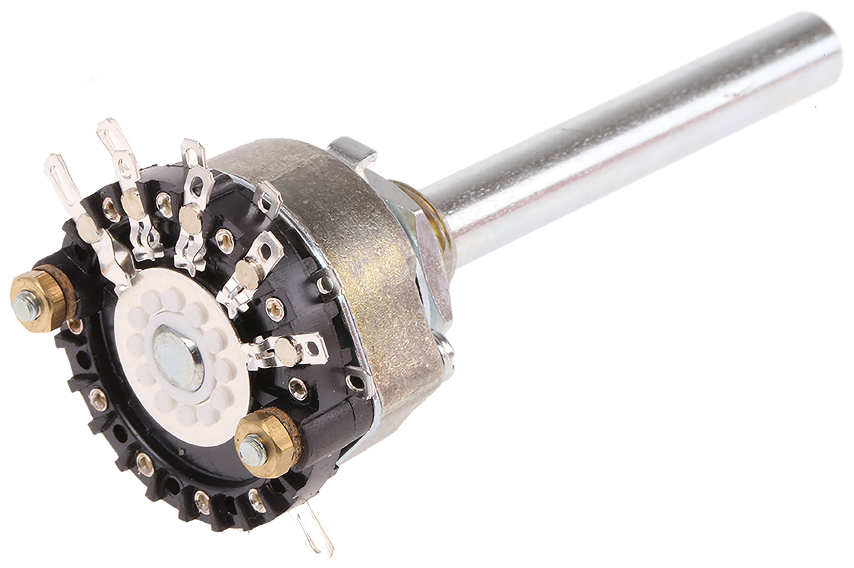 Lorlin RA, 4 Position 3PST Rotary Switch, Solder