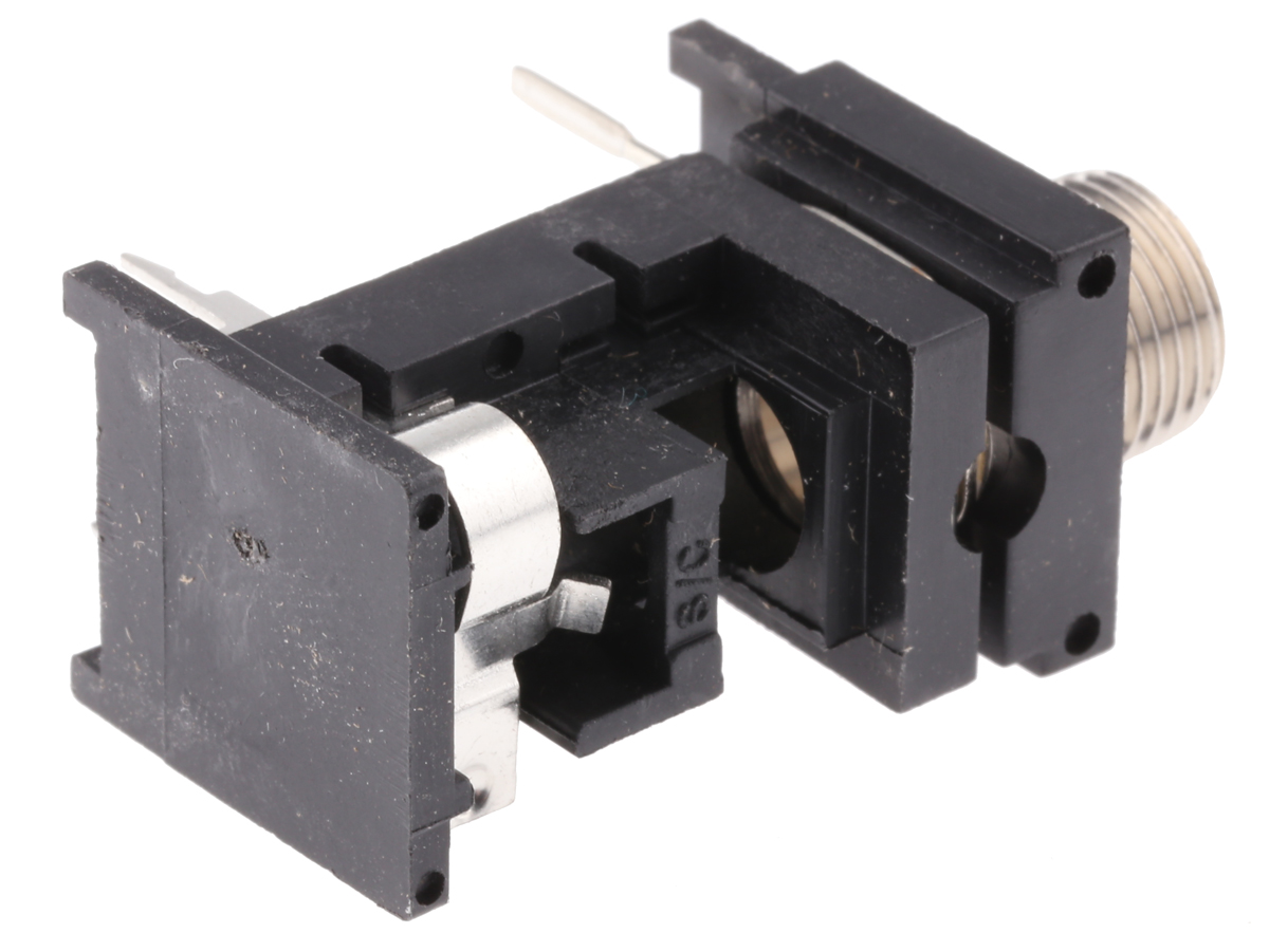 ra49c-12a Switchcraft Jack Connector 6.35 mm PCB Female 2 Mono Solder