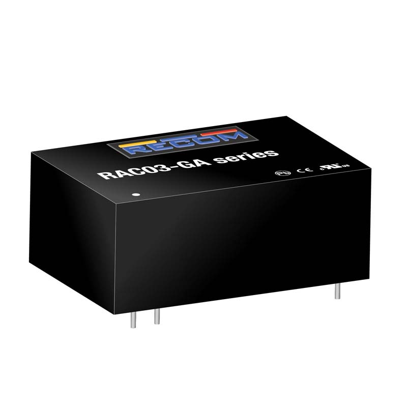 Recom Switching Power Supply, RAC03-12SGA 12V dc, 250mA, 3 W, Input 305V ac to  305V ac