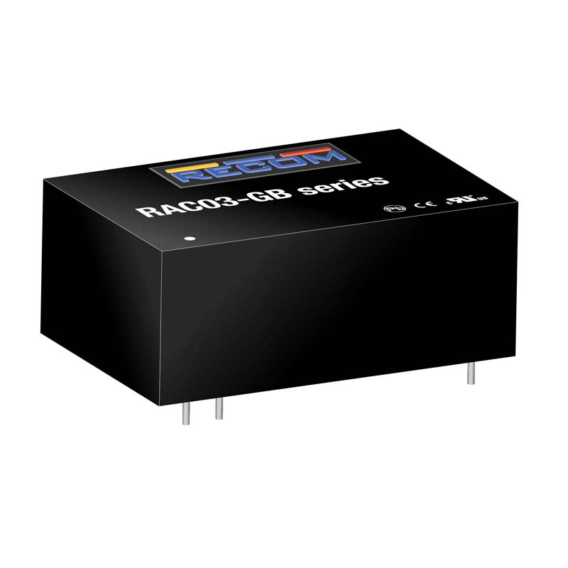 Recom Switching Power Supply, RAC03-12SGB 12V dc, 250mA, 3 W, Input 305V ac to  305V ac