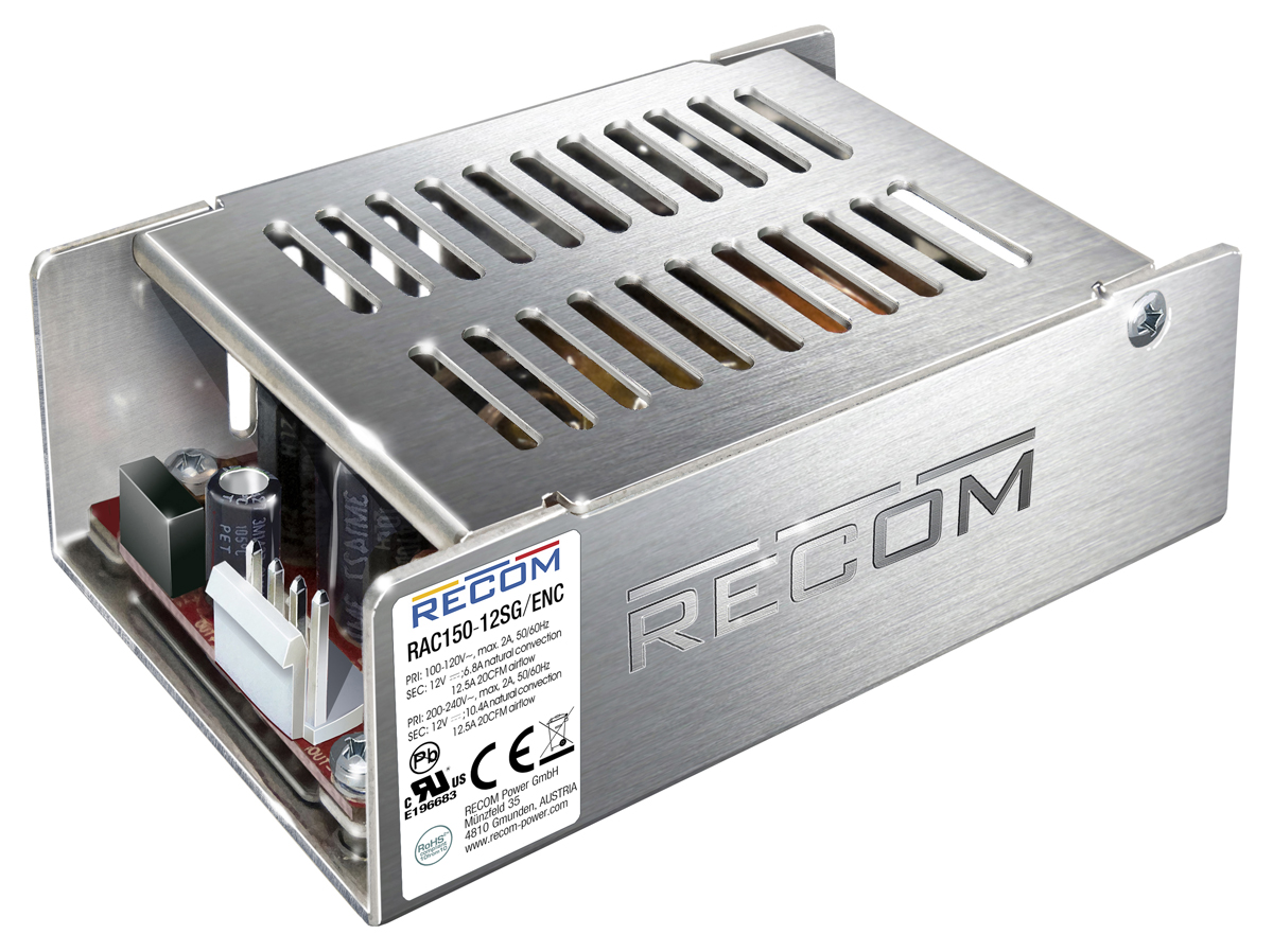 Recom Switching Power Supply, RAC150-48SG/ENC 48V, 3.13A, 150 W, Input 90V ac to  264V